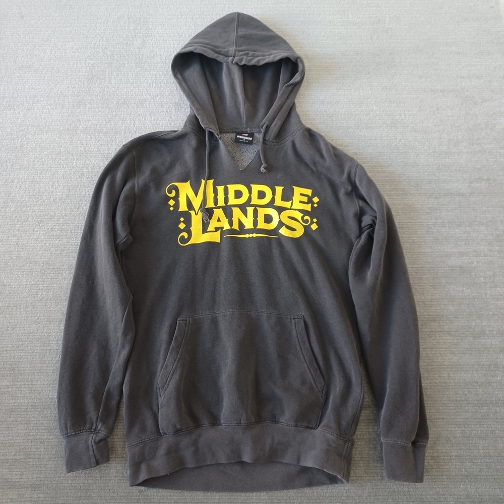 Insomniac Festival Hoodie‎ Mens S Black Faded Middle Lands Tour Rave EDM DJs